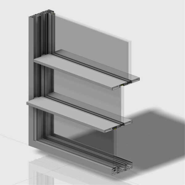 RCN EXP-G vertically opening guillotine window